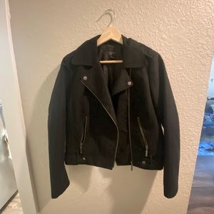 Black suede jacket